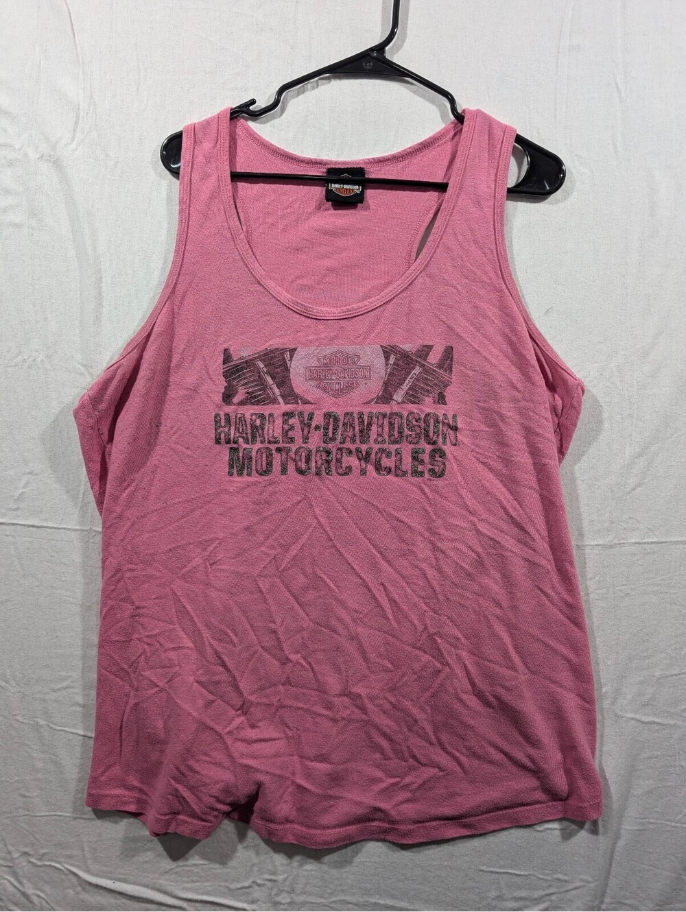 NWT, Harley Davidson, Tank Top, Pink, Size Large
